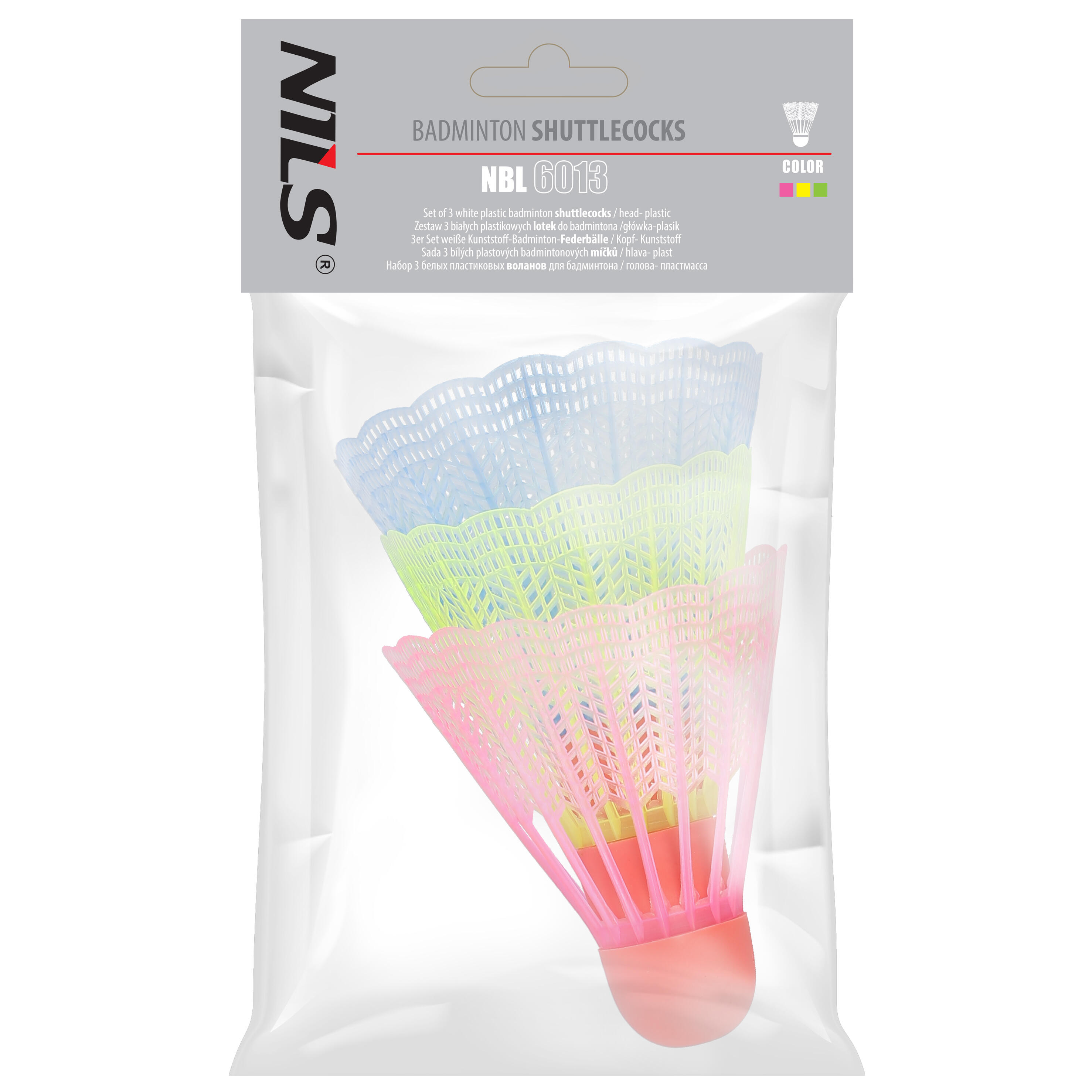 Badminton shuttles NBL6013 NYLON 3 STK. NILS 4/5