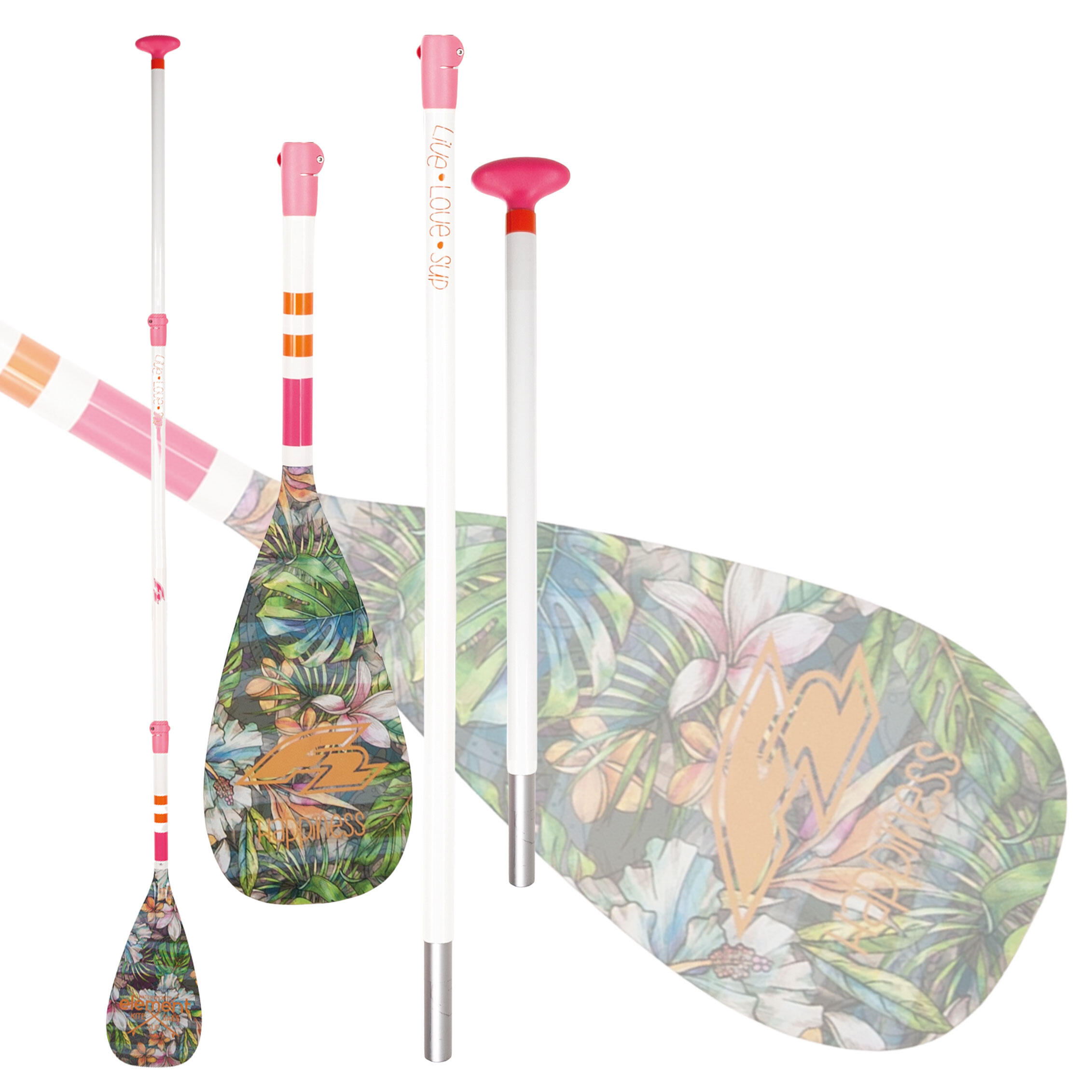 F2 F2   SUP Paddel Happiness  3 teilig 160-225cm Multicolor 2024/25