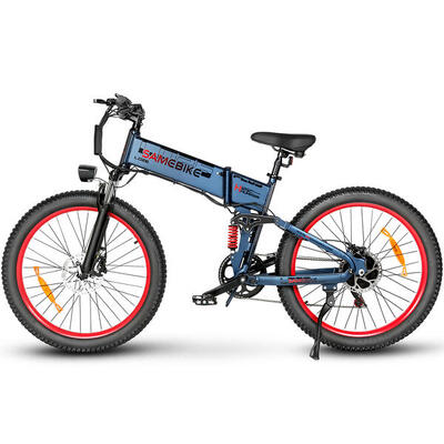 Elektrische fiets samebike lo26-plus met 48v 15ah accu. 26 inch banden
