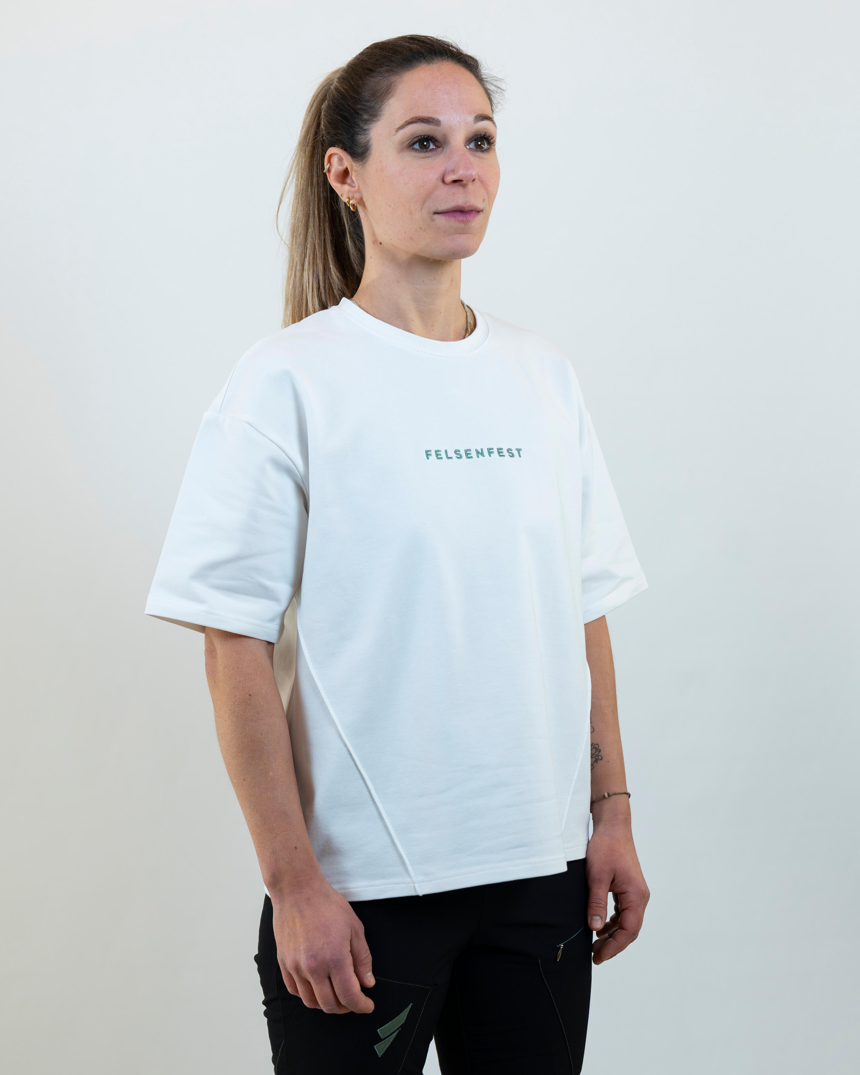 Oversized Boulder-Shirt Volumes Weiß 5/7