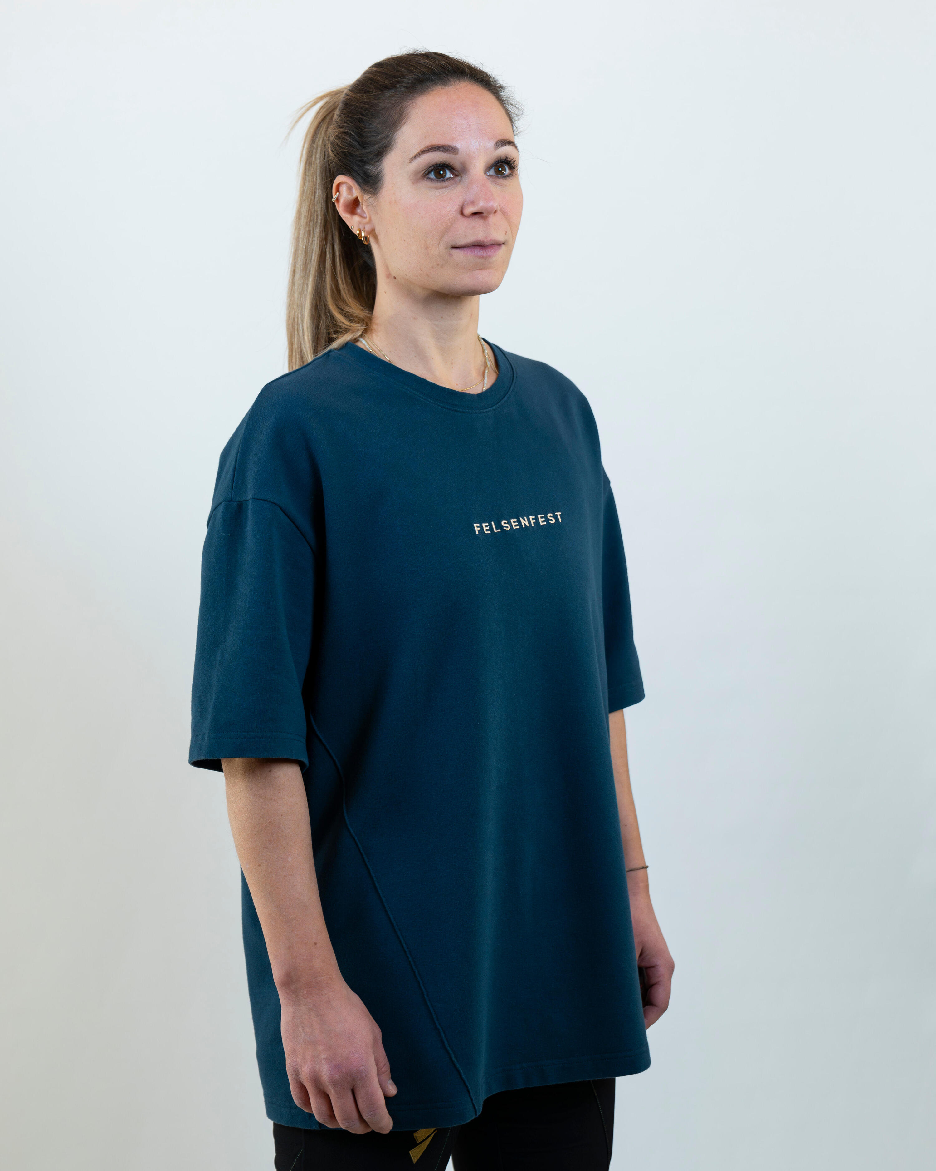 Oversized Boulder-Shirt Volumes Marineblau 5/7