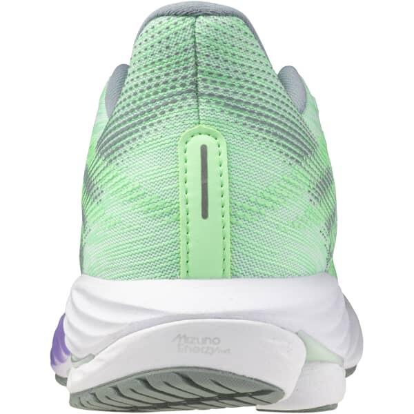 Mizuno Wave Rider 28 Green/Purple Hardloopschoenen voor dames 6/7