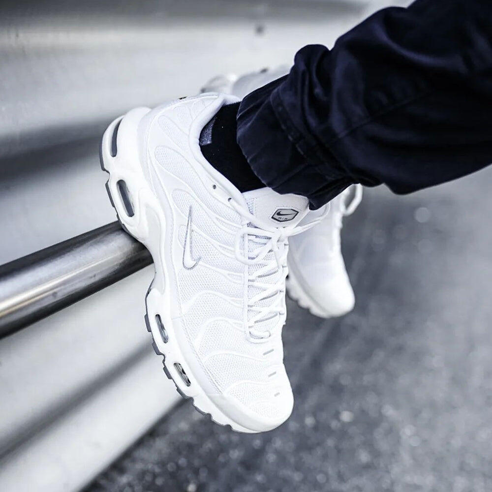 Nike Air Max Plus White Metallic Silver 5/7