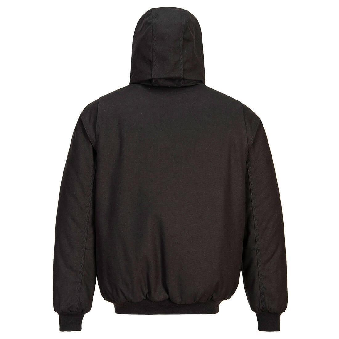 Unisex Adult Duck Quilt Lined Hooded Padded Jacket (Black) 3/3