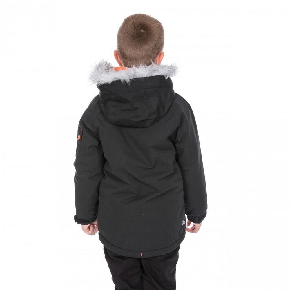 Abrigo parka impermeable modelo Holsey para niño Negro 2/4