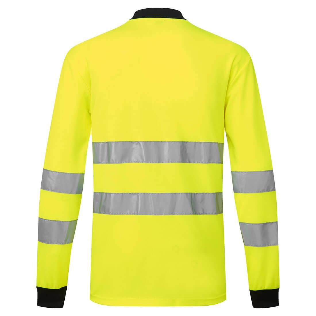 Mens PW2 HiVis Polo Shirt (Yellow/Black) 3/3