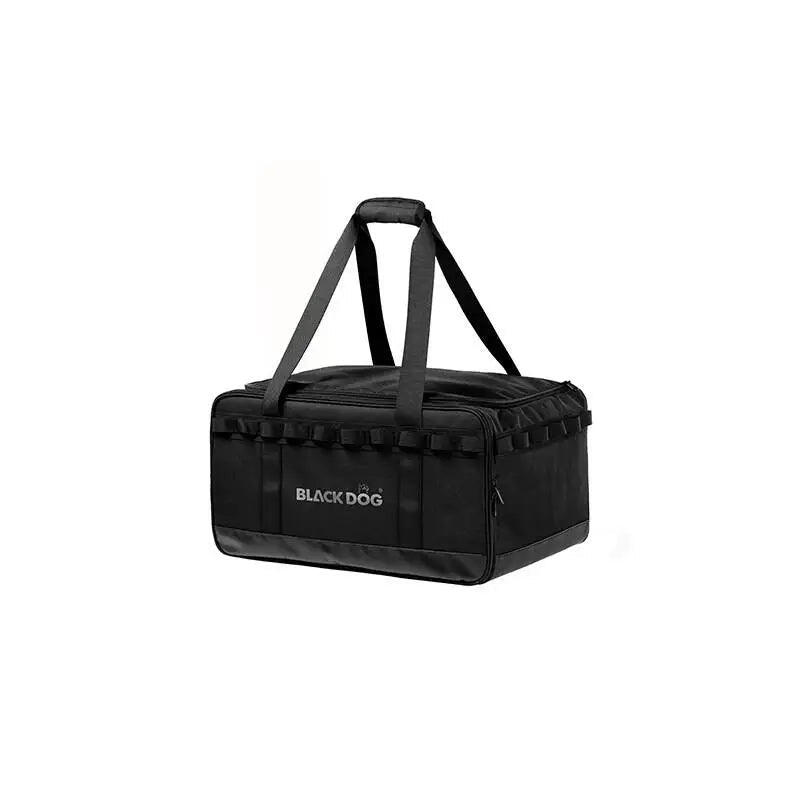 30L Portable Camping Storage Bag Heavy-Duty Gear Organizer Black