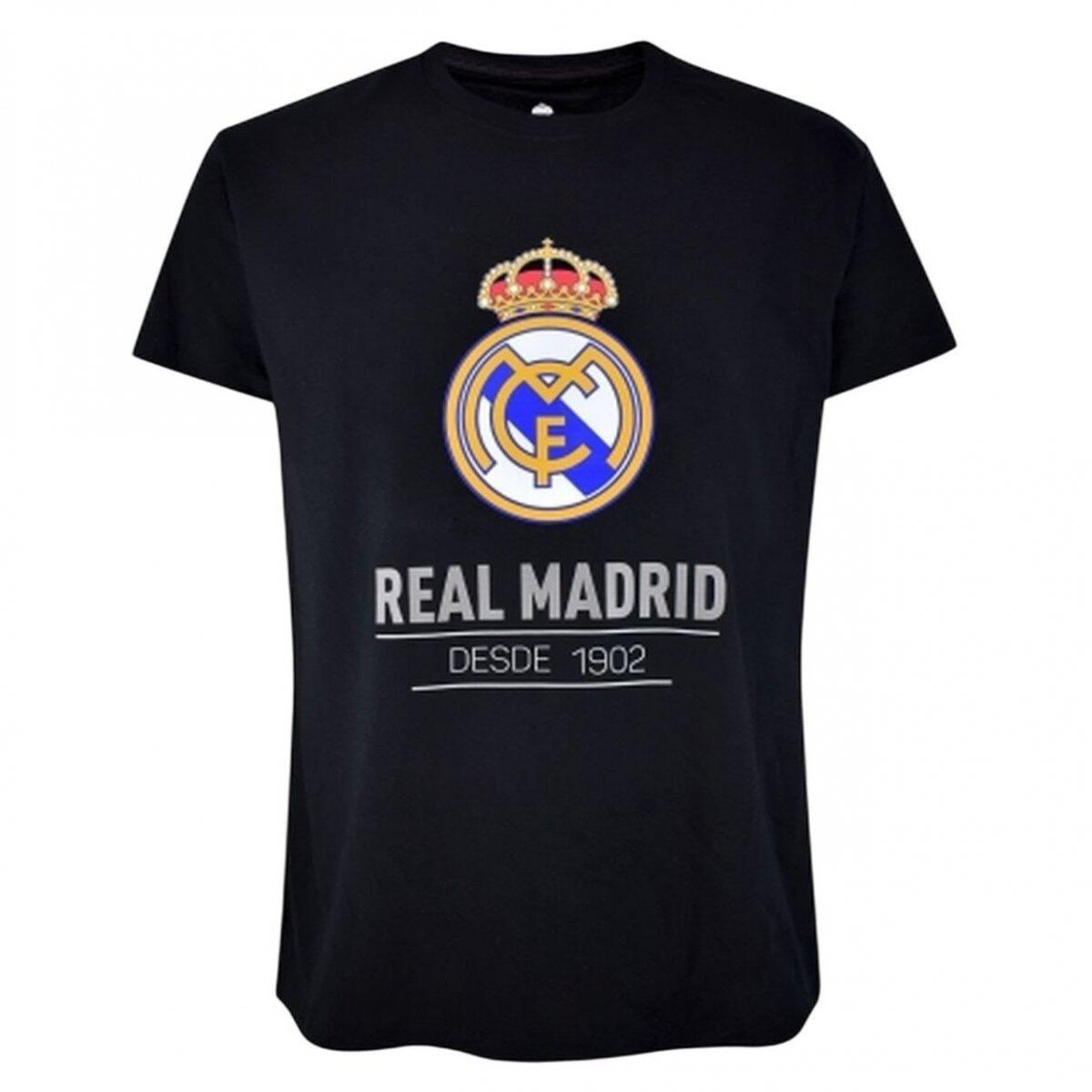 T-shirt piłkarski męski Real Madryt cotton tee czarny 5/6