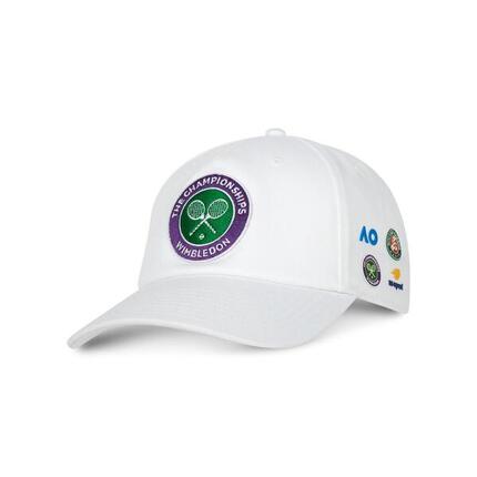 Casquette Grand Slam Wimbledon Roland-Garros - Blanc