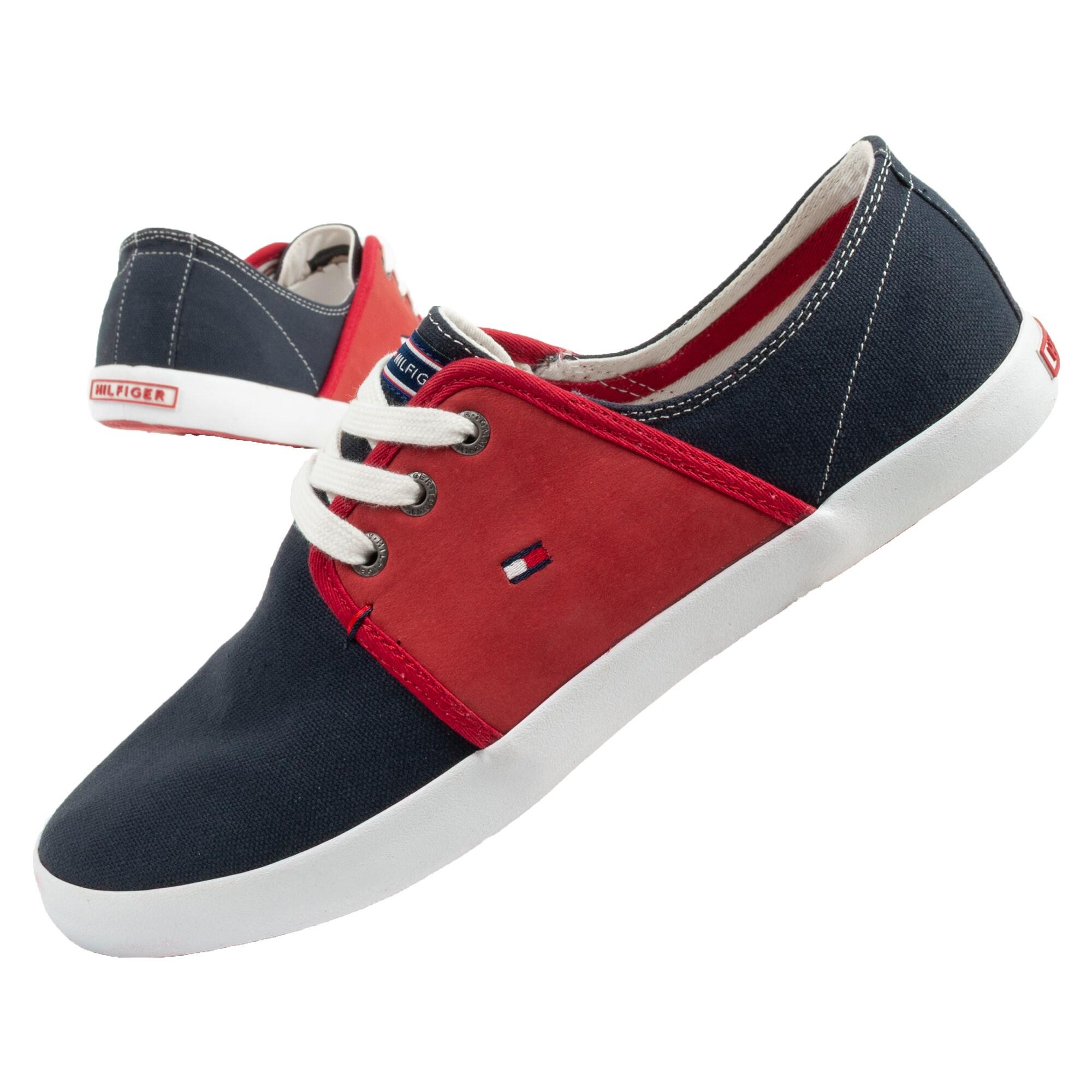 Tommy Hilfiger - Chaussures De Sport Baskets De Marche Pour Hommes Tommy Hilfiger - Baskets - Bleu|rouge - Decathlon