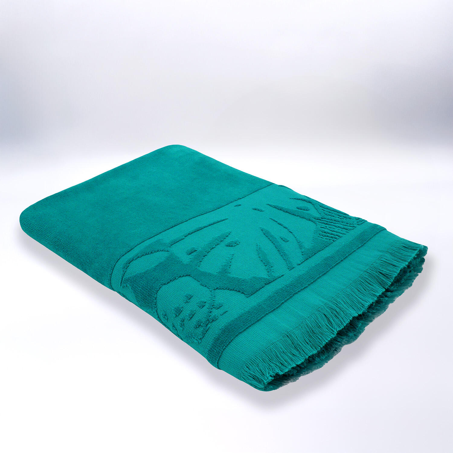 Telo mare in spugna velour Jacquard cesellato - Kariba - 90x170 cm - 340 g/m² 2/3