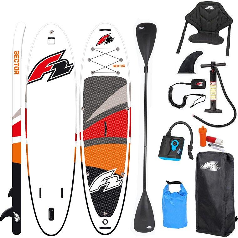 Deska SUP F2 SECTOR 12'2 COMBO siedzisko pompka elektryczna i torba