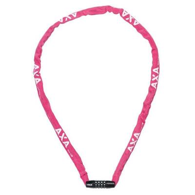 Axa rigid rcc120 kettingslot 120 cm in roze voor fietsen