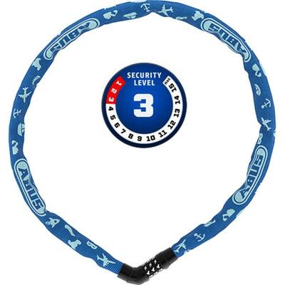 Abus 4804c 75 kettingslot - betrouwbaar fiets slot in blauw