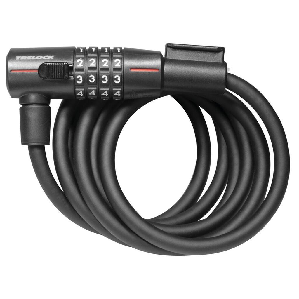 Trelock SK312 Spiral Cable Lock 180 12mm Black