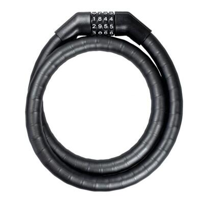 Trelock Panzerkabel-Zahlenschloss PK 360 Länge 100cm. Ø19mm. sw. m. Halter. Code