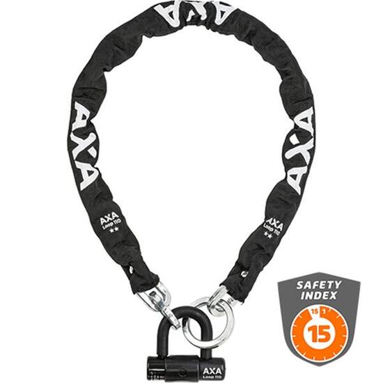 Axa Kettenschloss LOOP 110, AXA, Stahl, L=1.100mm, Ø=9,5mm, schwarz