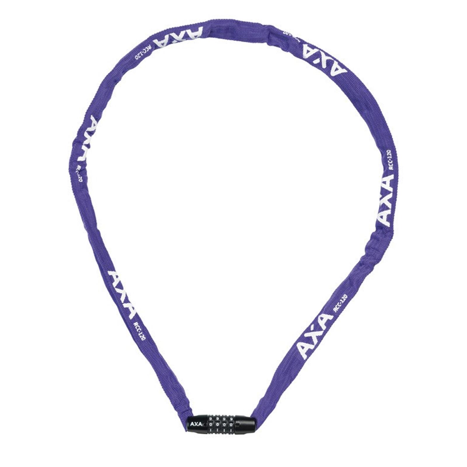 Axa - Cadenas À Chaîne Rigid Rcc Code 120/3,5 - Purple (retail Pack) - Verrou - Violet - Taille Unique - Decathlon
