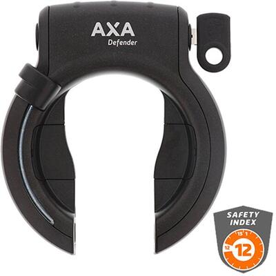 Axa defender ringslot retractable met verwijderbare sleutel - zwart