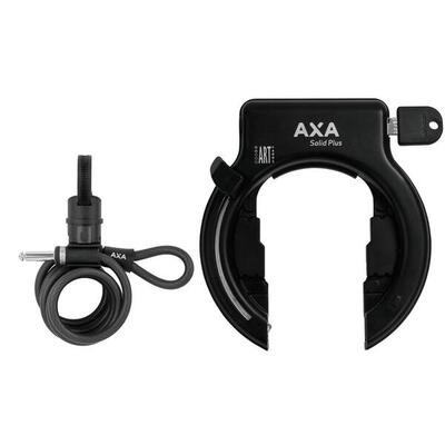 AXA Rahmenschloss Solid Plus schwarz, inkl. Newton PL150