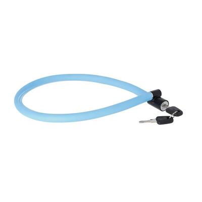 Axa resolute 6-60 kabelslot in ice blue voor kinderfietsen