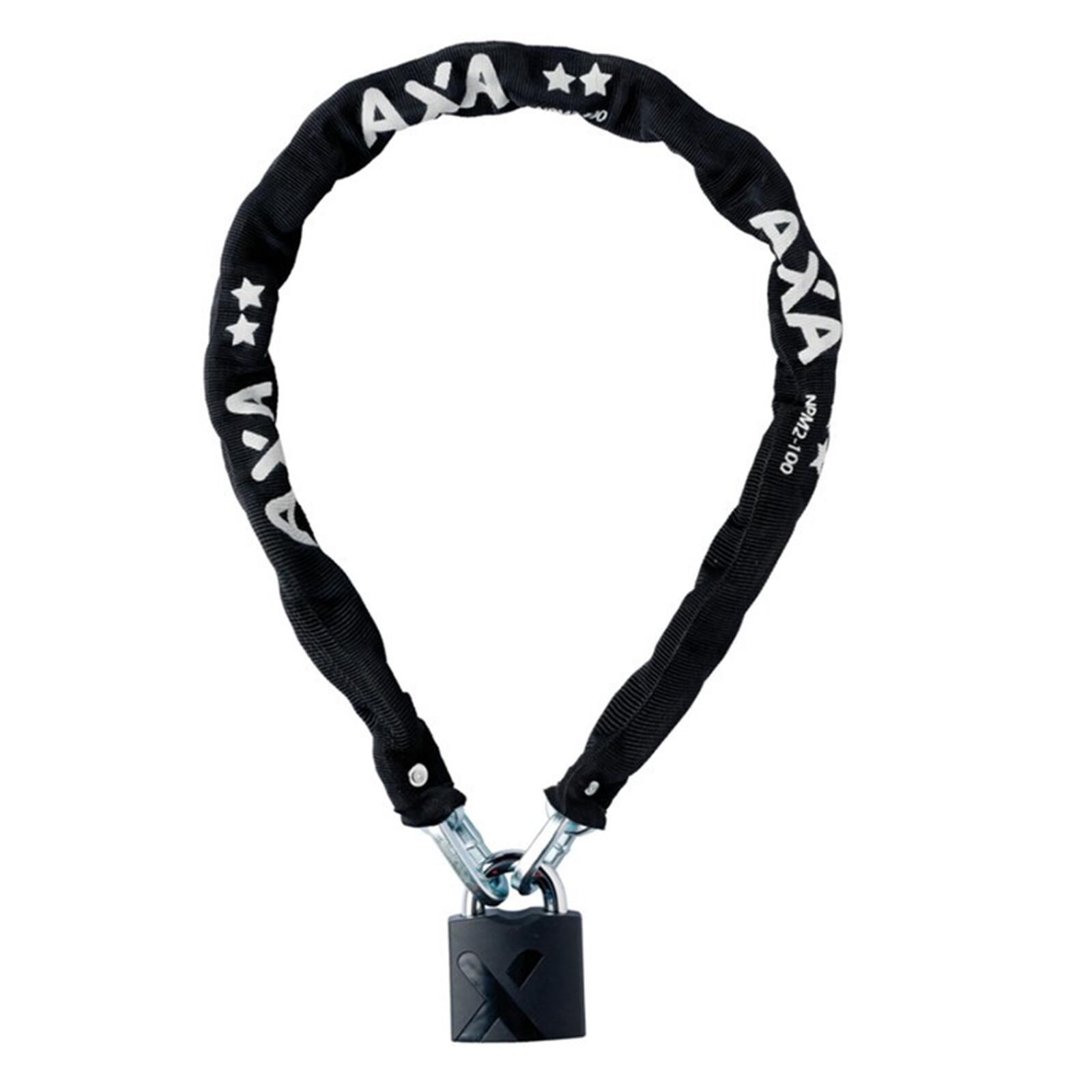 AXA AXA Kettenschloss Newton Promoto+2 100/9 Länge 100cm, Stärke 9mm, schwarz