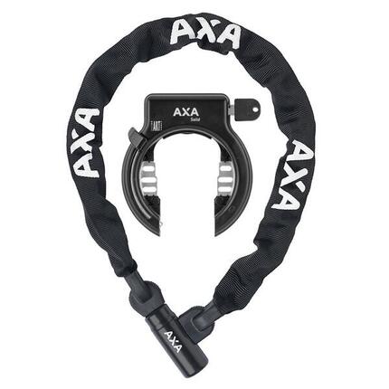 AXA Rahmenschloss Set Solid+Linq City100 Rahmenbefestigung, gleichschließend