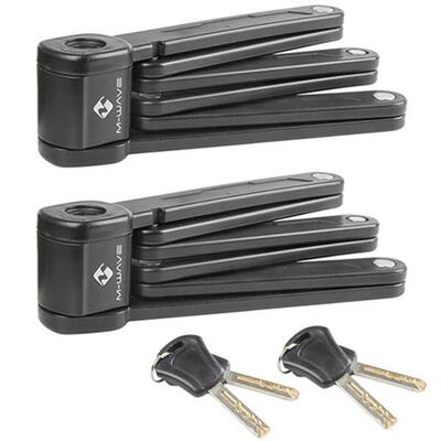 M-wave | fietsslot | staal | zwart | vouwslot | volwassene |