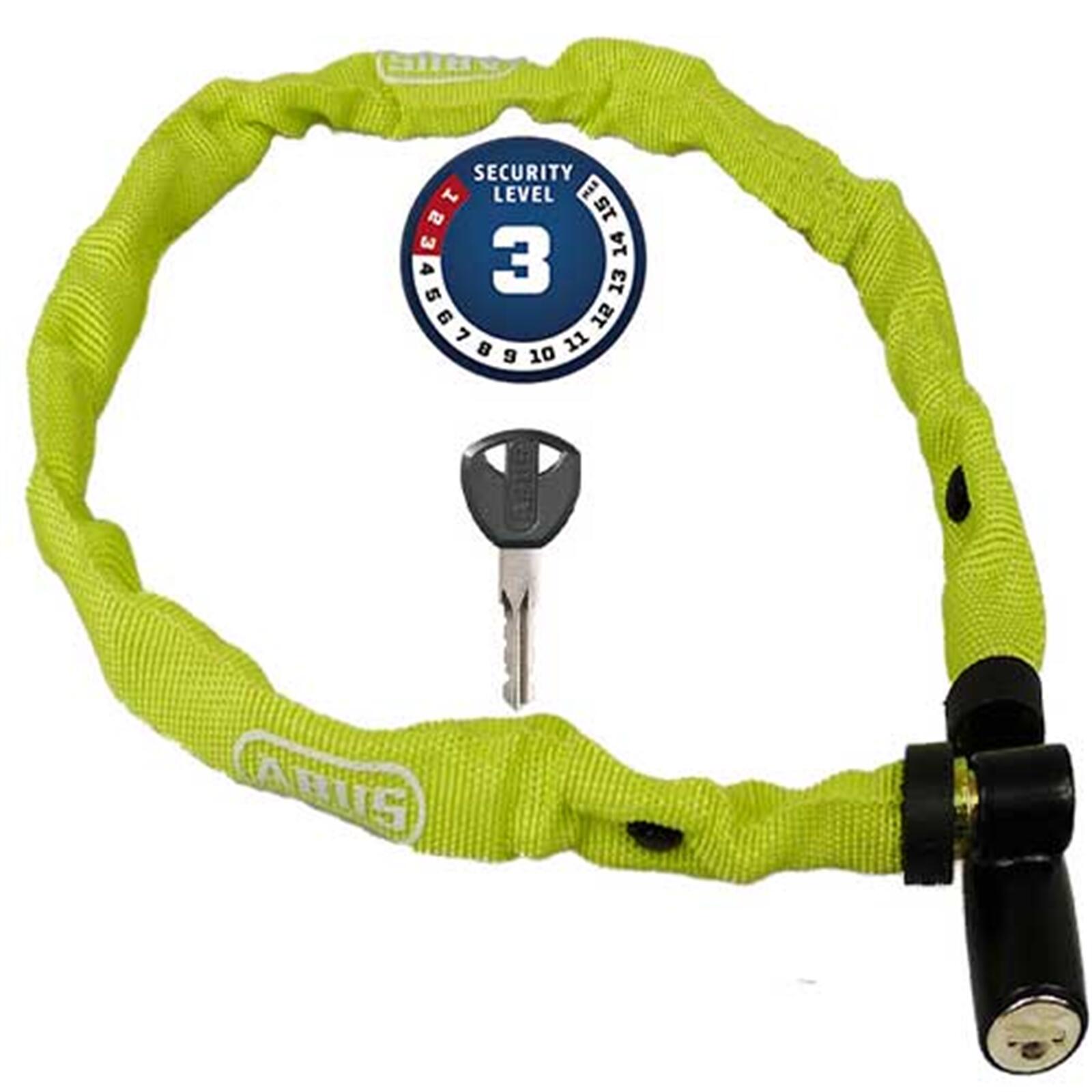 ABUS Abus Kettenschloss 1500/60 web Stahl, L=600mm, Ø=4mm, lime