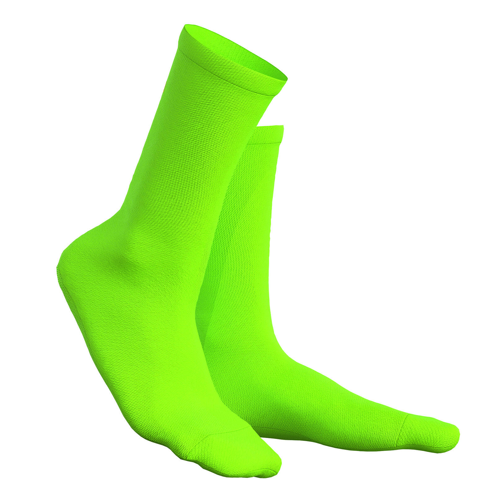 Calze da ciclismo/running traspiranti – Verde fluo 3/5