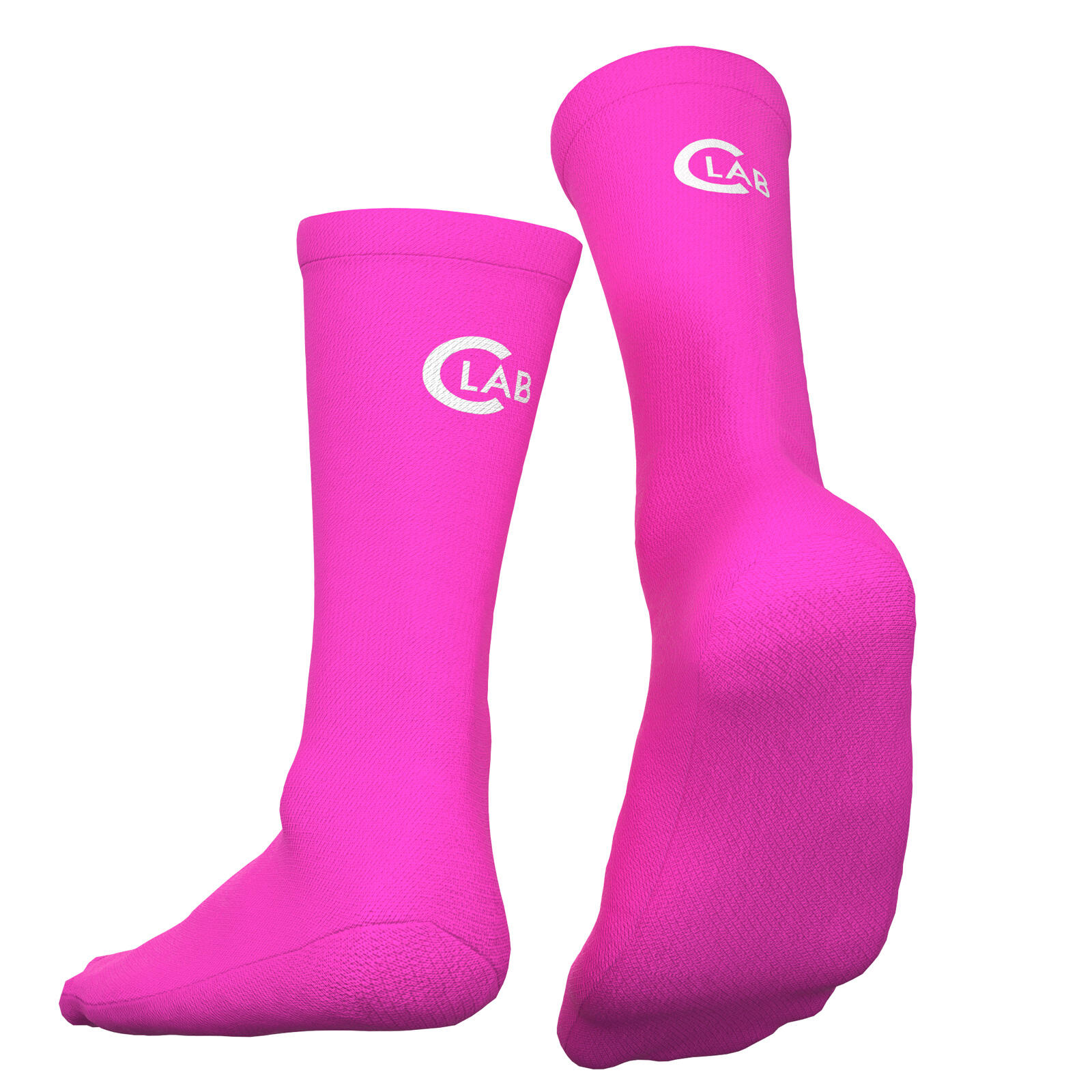 Calcetines de ciclismo/running transpirables – Rosa neón 2/5