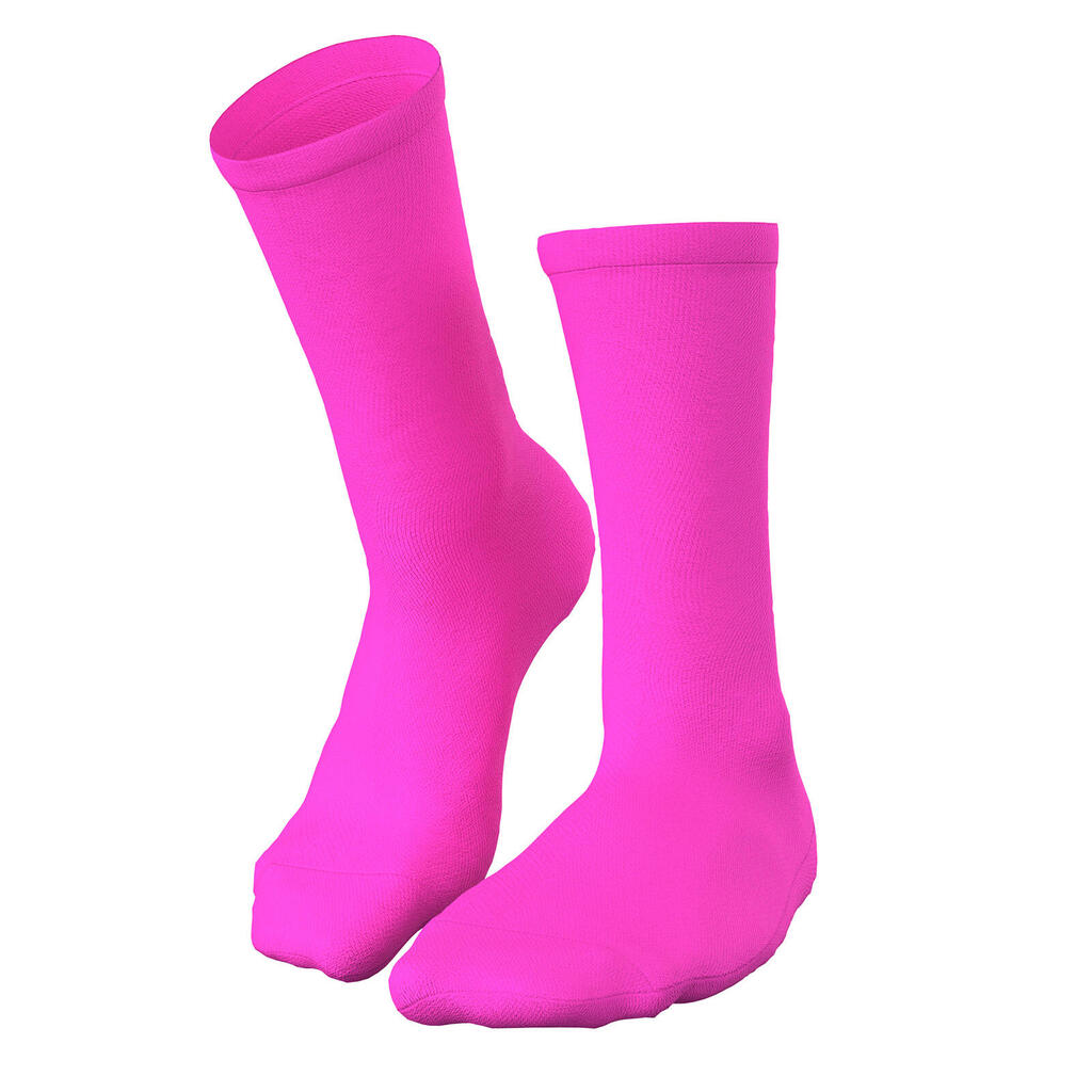 Breathable Cycling/Running Socks – Neon Pink