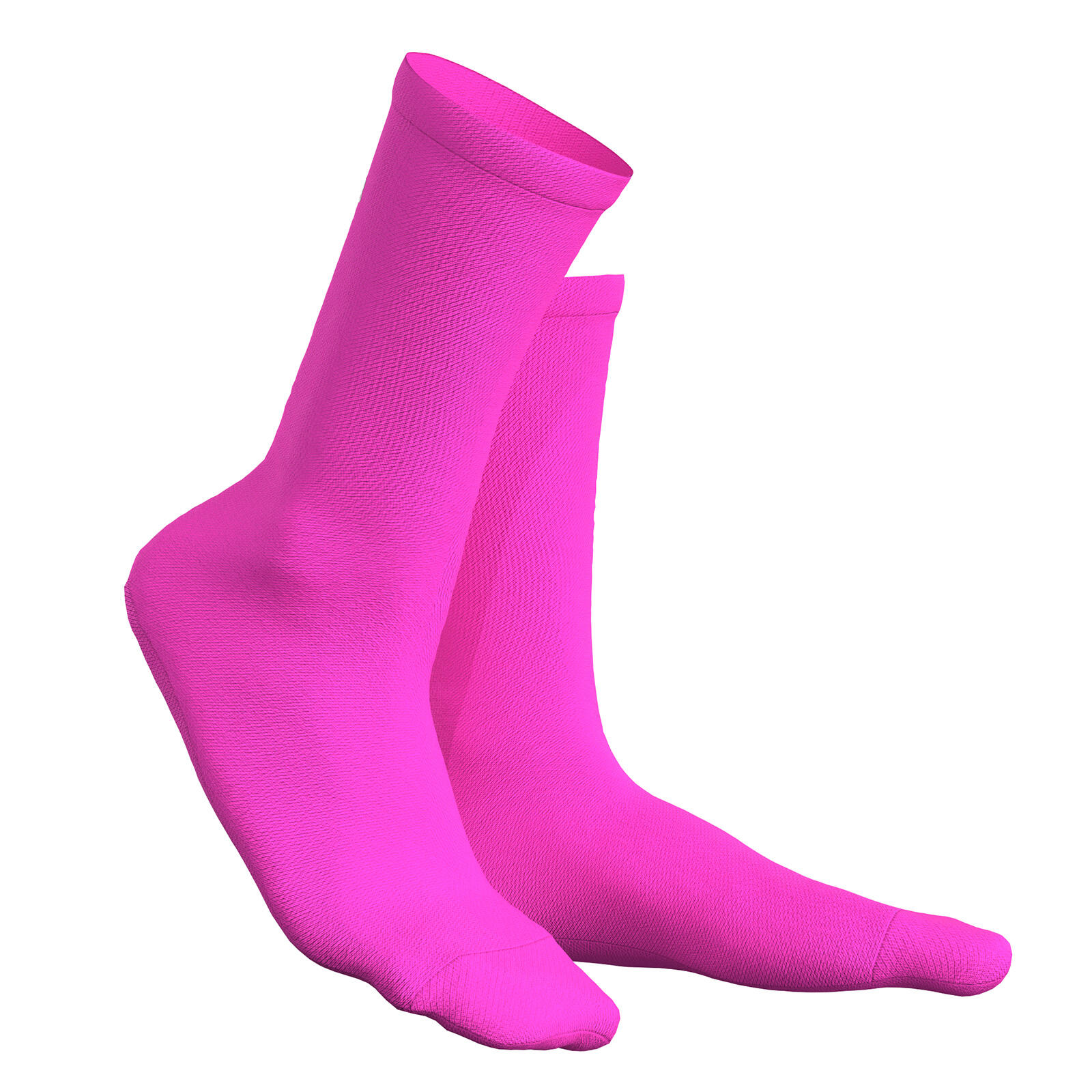 Calcetines de ciclismo/running transpirables – Rosa neón 4/5