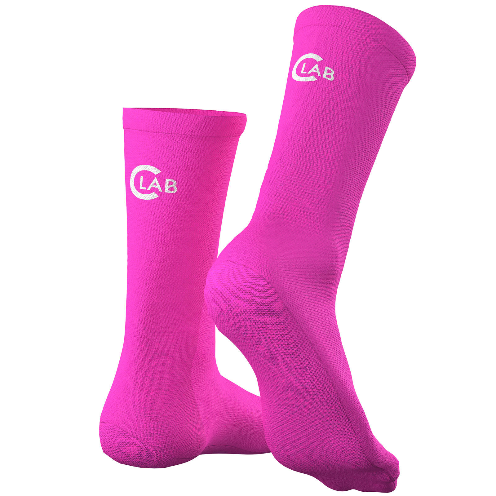Calcetines de ciclismo/running transpirables – Rosa neón 3/5