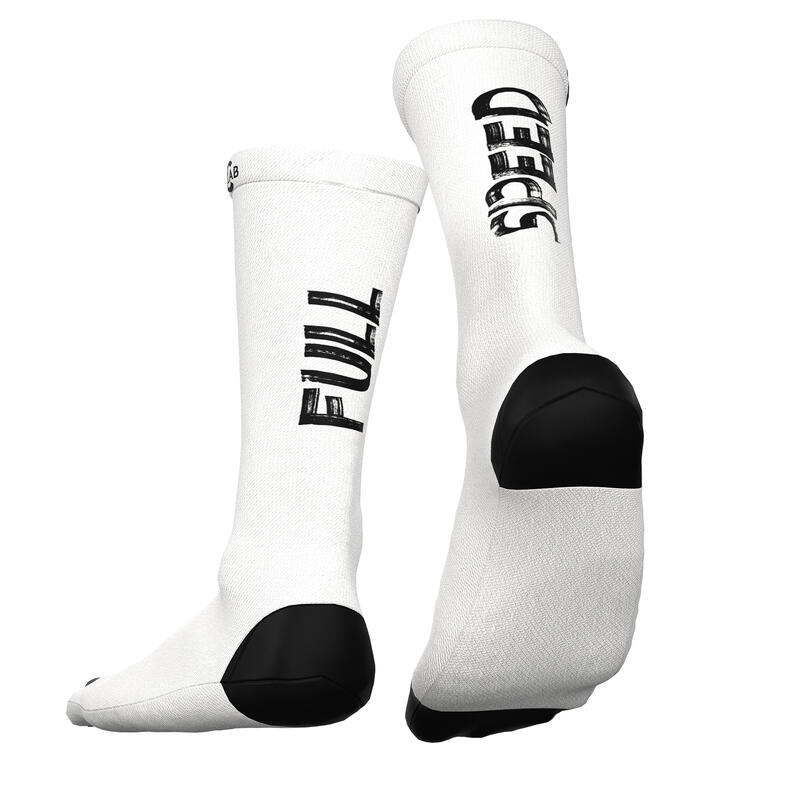 Chaussettes de Cyclisme Respirantes - Blanc / Full Speed