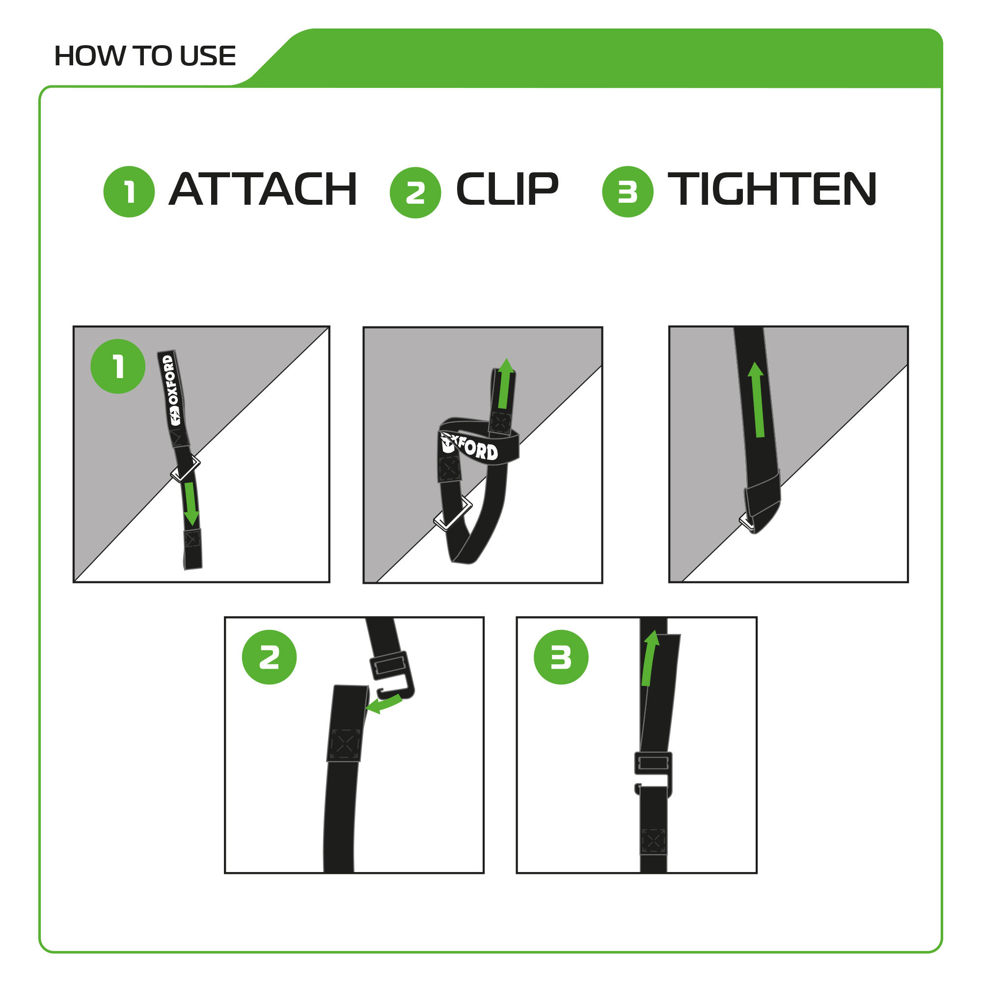 Correas OXFORD Atlas G-Hook 17 mm x 2,0 m, 2 unidades 6/6