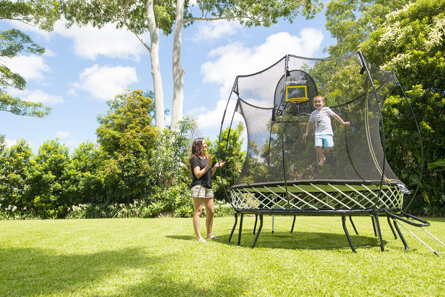Trampoline Springfree Trampoline R54 Compact Round 2/3