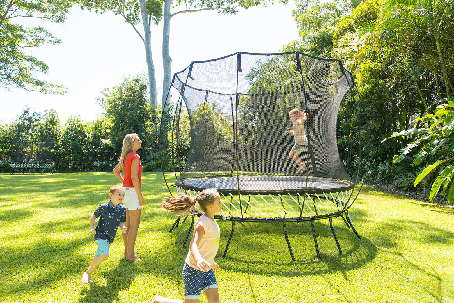 Trampoline Springfree Trampoline R79 Medium Round 2/3