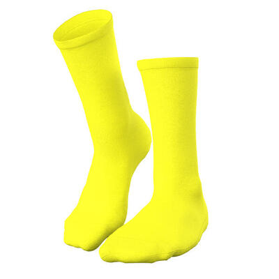 Ademende fietssokken - geel fluo