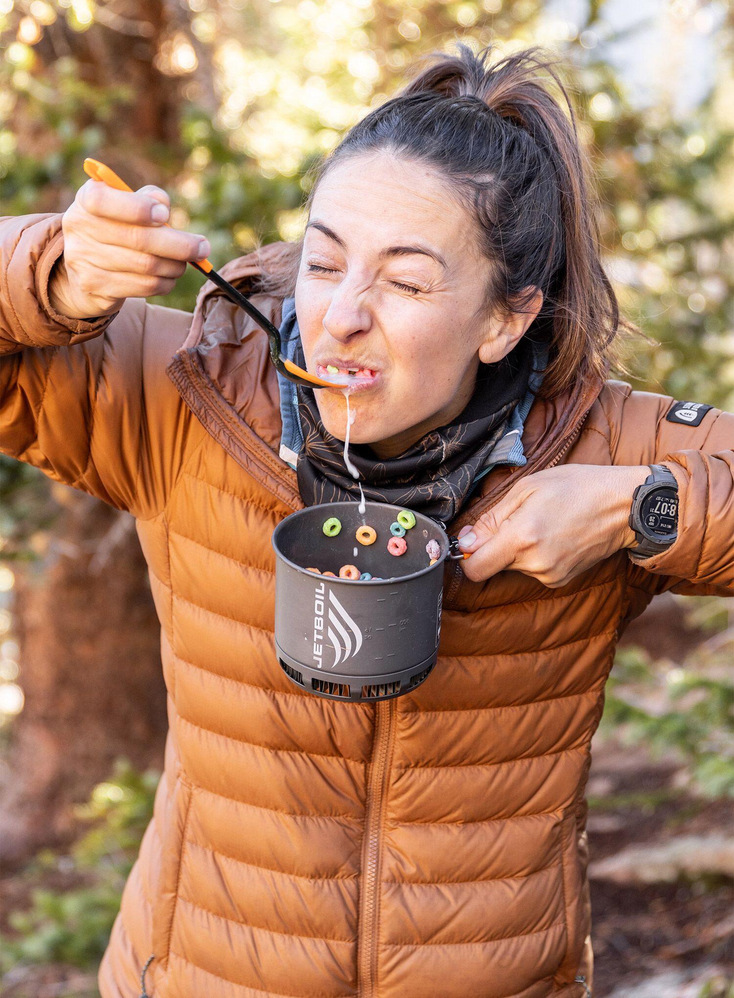 Jetboil TrailSpoon ausziehbarer Silikon-Löffel orange 26 cm 4/7