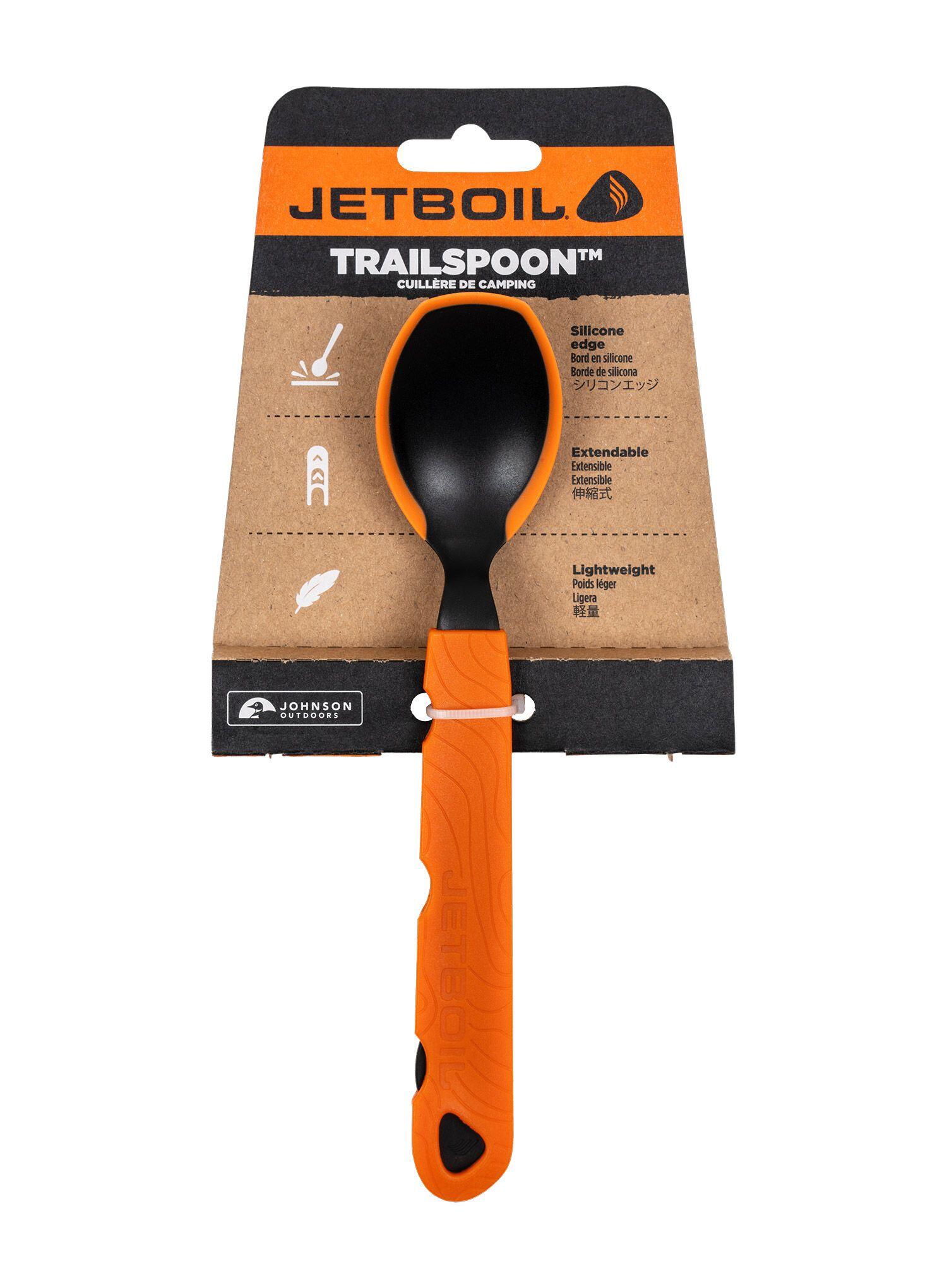 Jetboil TrailSpoon ausziehbarer Silikon-Löffel orange 26 cm 6/7