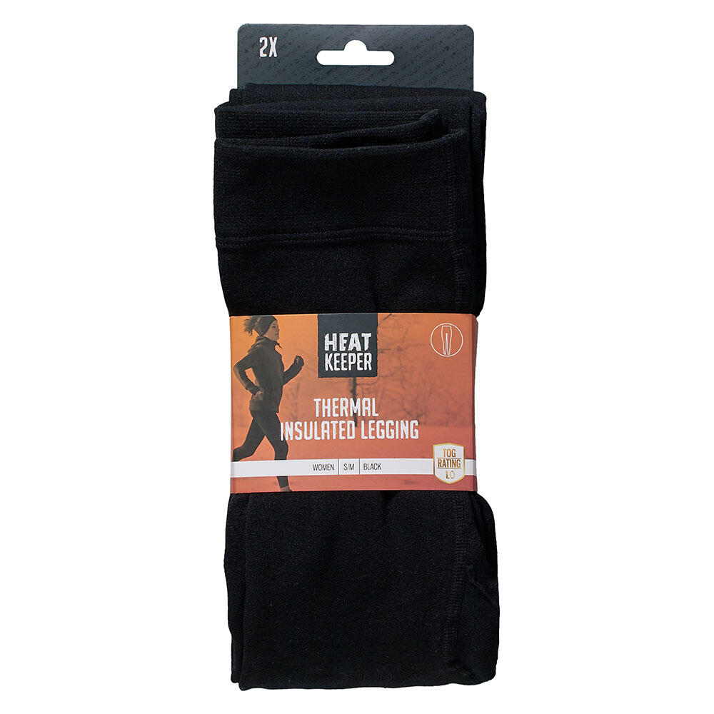 Heatkeeper legging thermique Femme Basic Paquet de 2 Noir 3/3
