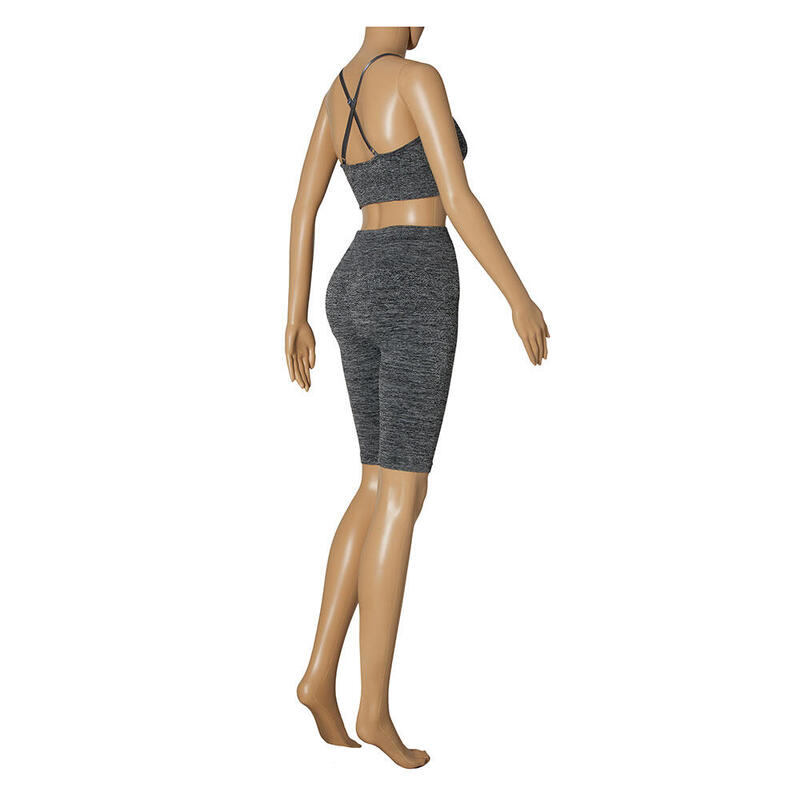 Xtreme Sportswear Leggings short de sport Femme Anthracite Melange