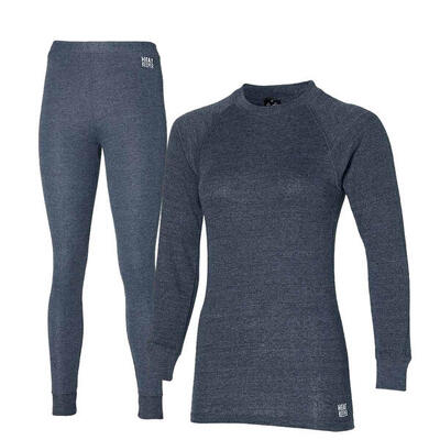 Heatkeeper thermoset dames comfort - thermoshirt + thermo legging - antraciet