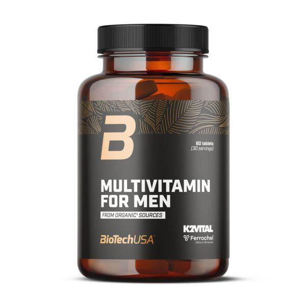 BIOTECHUSA Multivitamin for men from organic sources - 60 tablets de Biotech USA