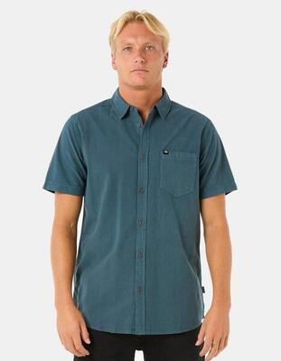 Rip curl classic surf washed s/s shirt - pine night