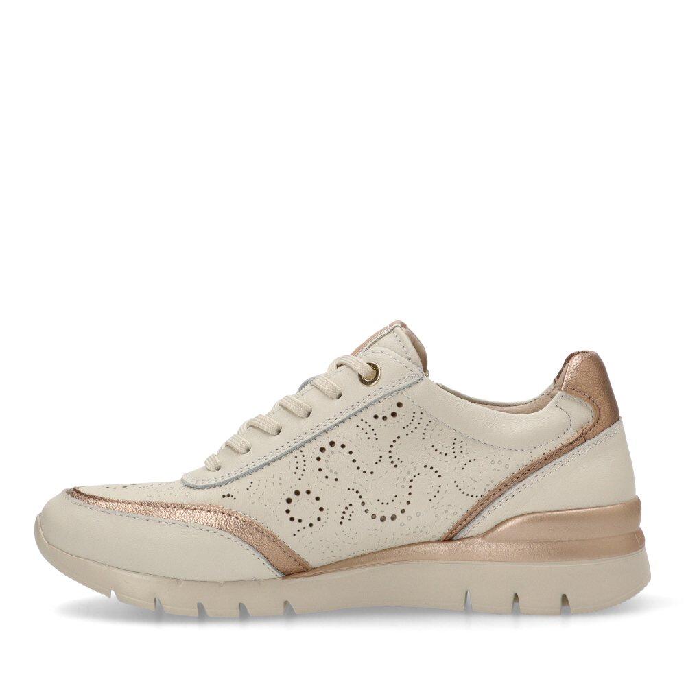 Deportivas Cómodas Mujer Cuña Media - Modelo W4r-6622c1 Blanco 3/6