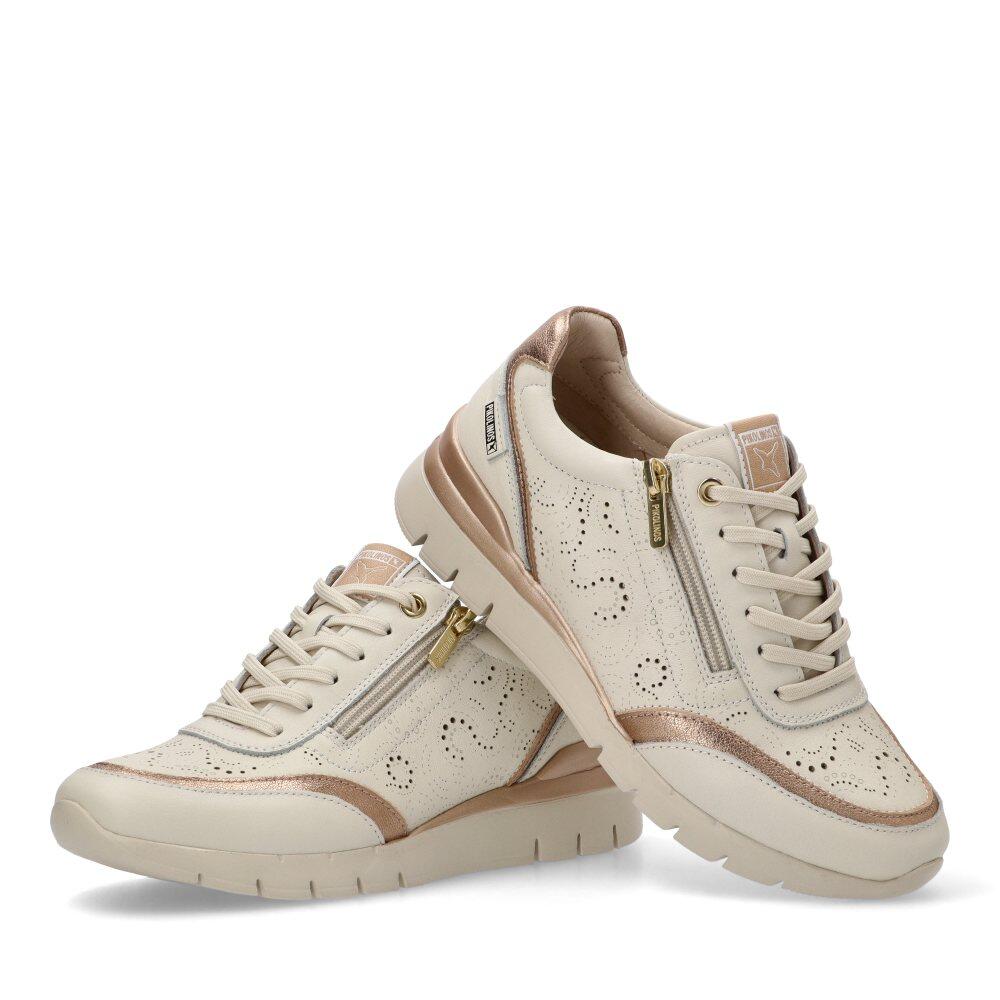 Deportivas Cómodas Mujer Cuña Media - Modelo W4r-6622c1 Blanco 5/6