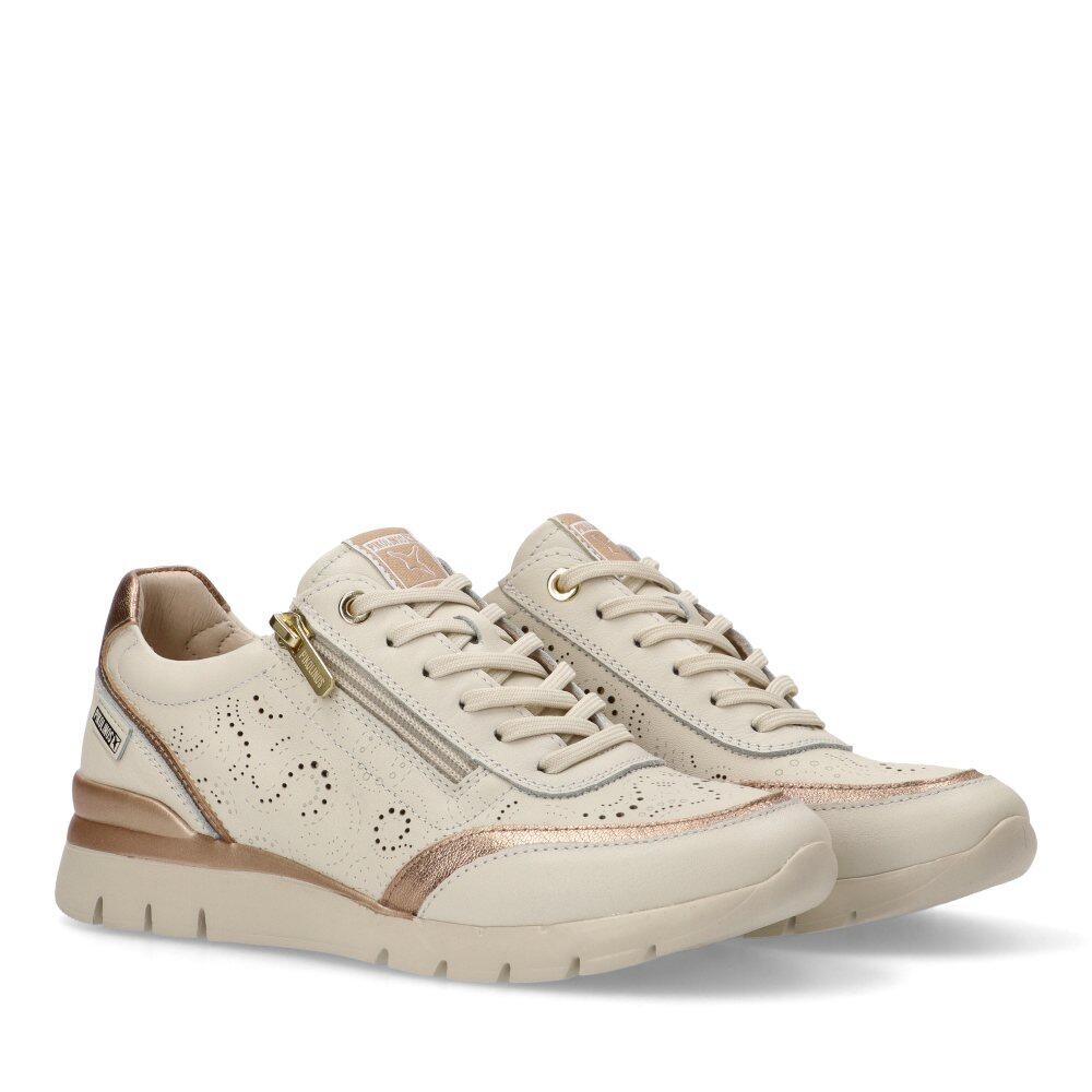 Deportivas Cómodas Mujer Cuña Media - Modelo W4r-6622c1 Blanco 2/6