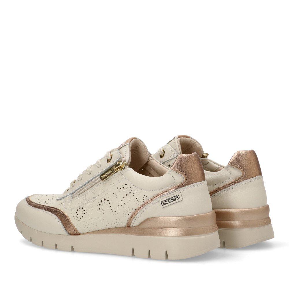 Deportivas Cómodas Mujer Cuña Media - Modelo W4r-6622c1 Blanco 4/6